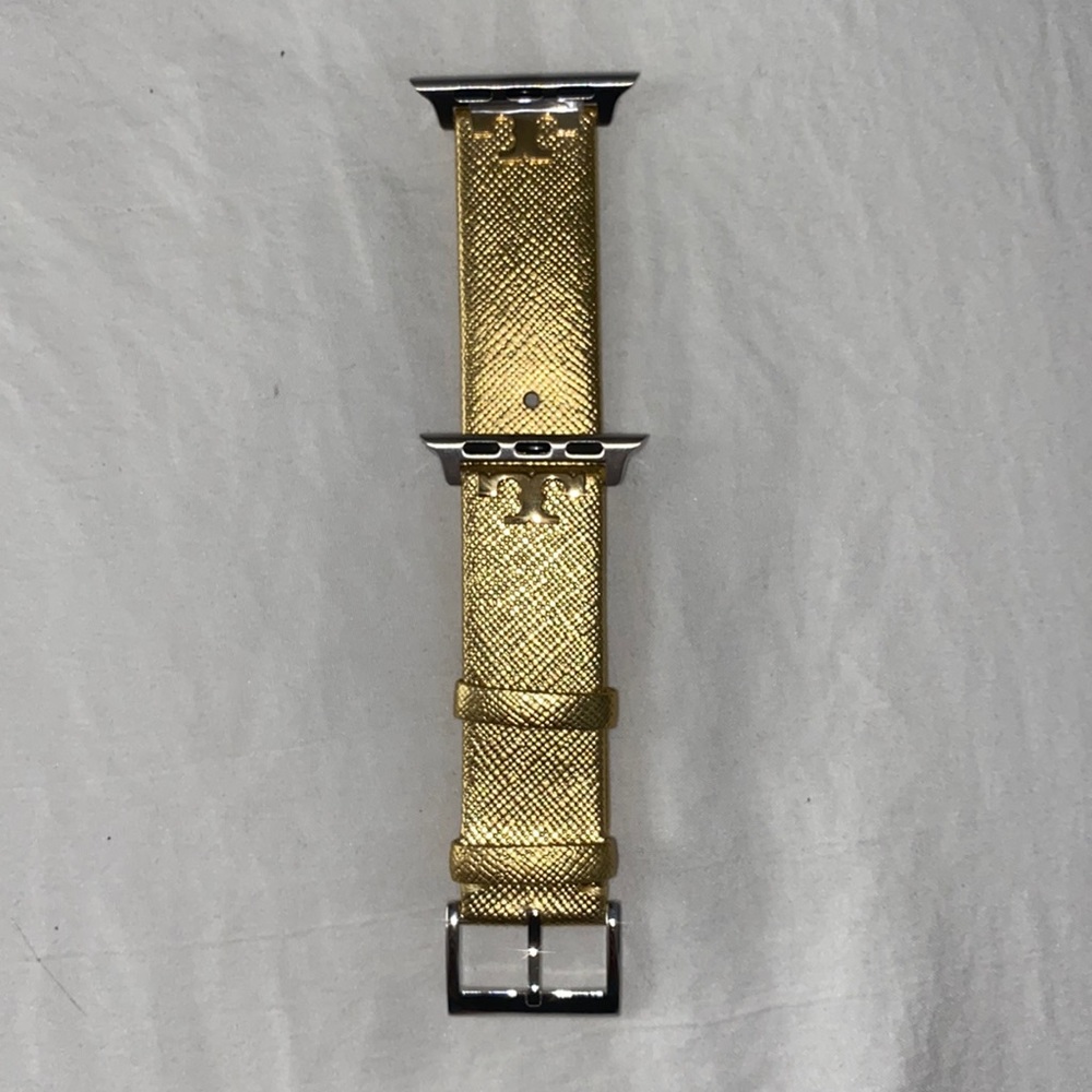 Single watch band from previous post. Gold. 38mm/40mm leather. Brand new.